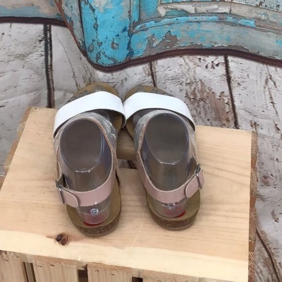 A. Giannetti Womans Lagetta Size 6 Adjustable Slingback Shell Pink Beach Print S - Picture 4 of 10